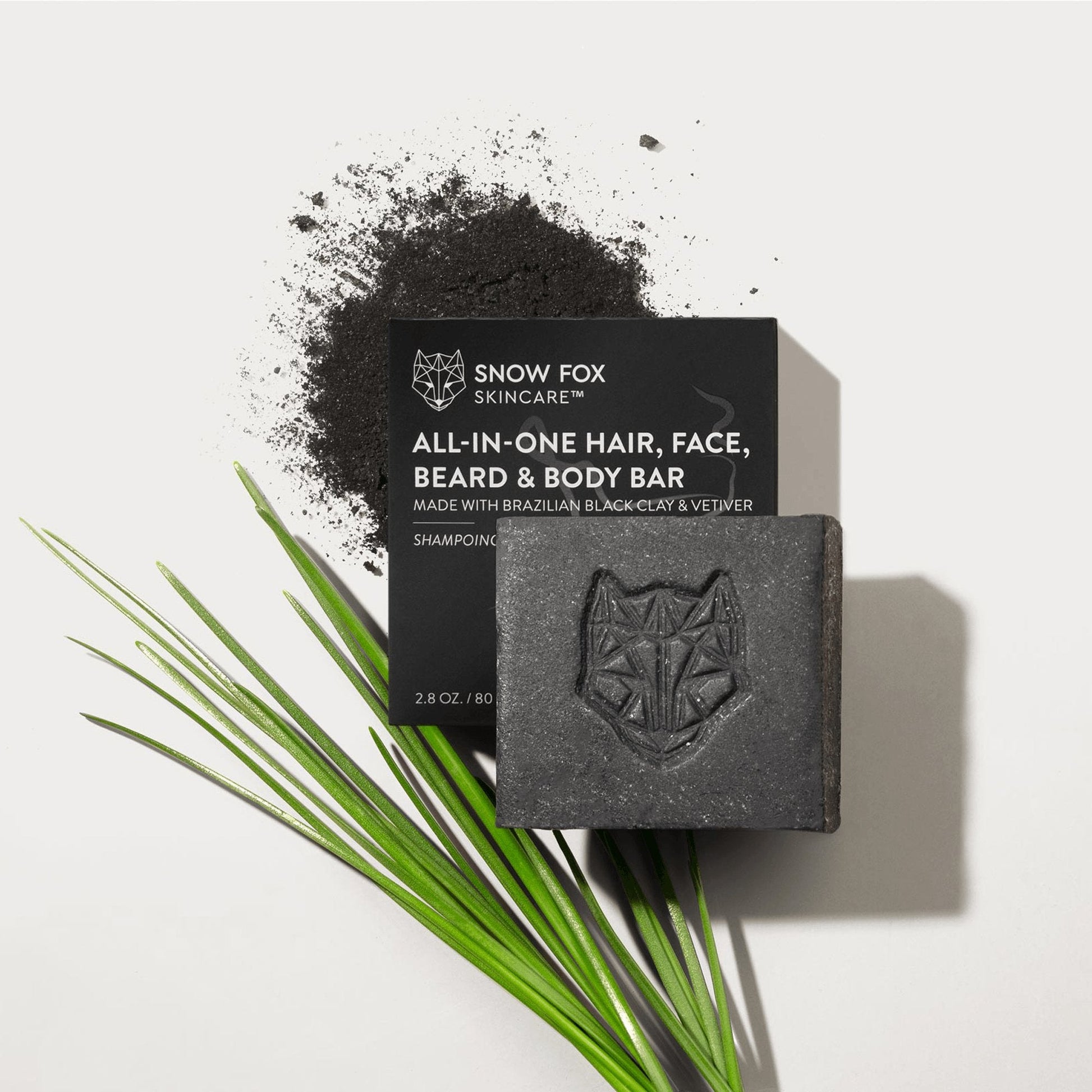 ブラッククレイ オールインワン シャンプー バー (80g)　汚れ落ち毛穴ケア◎ - REMEDY CAVE